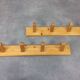 2 pine wall coat racks 4 hooks, chalet decoration