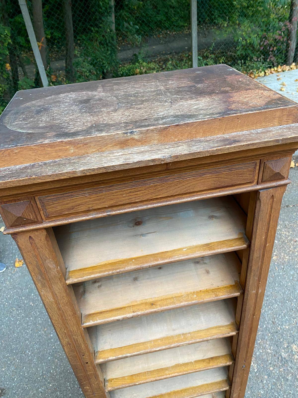 20th century oak notary's folder
