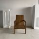 Fauteuil en bois naturel (teck) design minimaliste