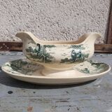 Snow gravy boat sarreguemines u& cie