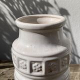 German white ceramic vase 1970 scheurich keramik white