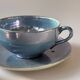 Iridescent fine porcelain teacups
