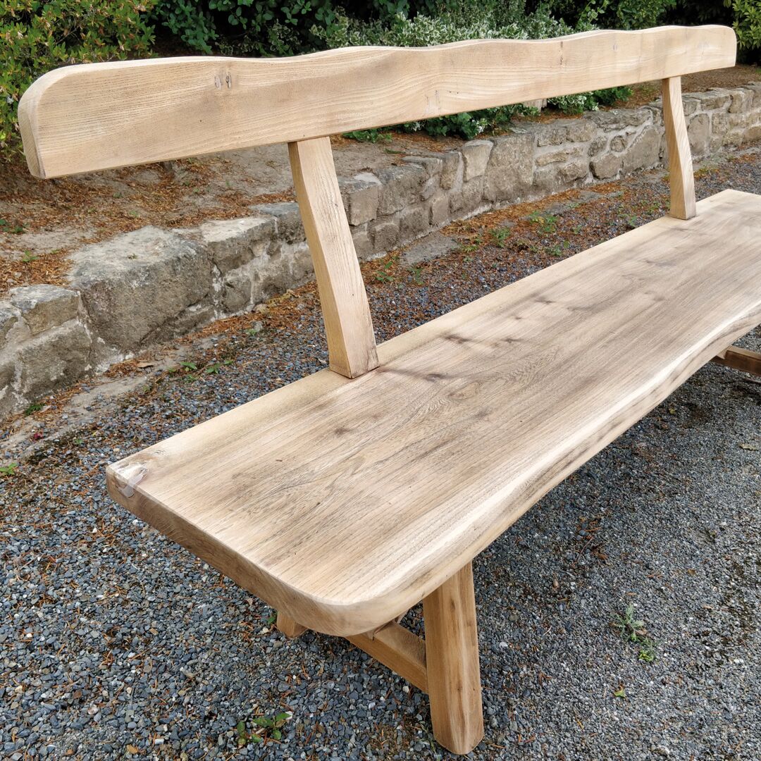 Wooden bench design brutalism