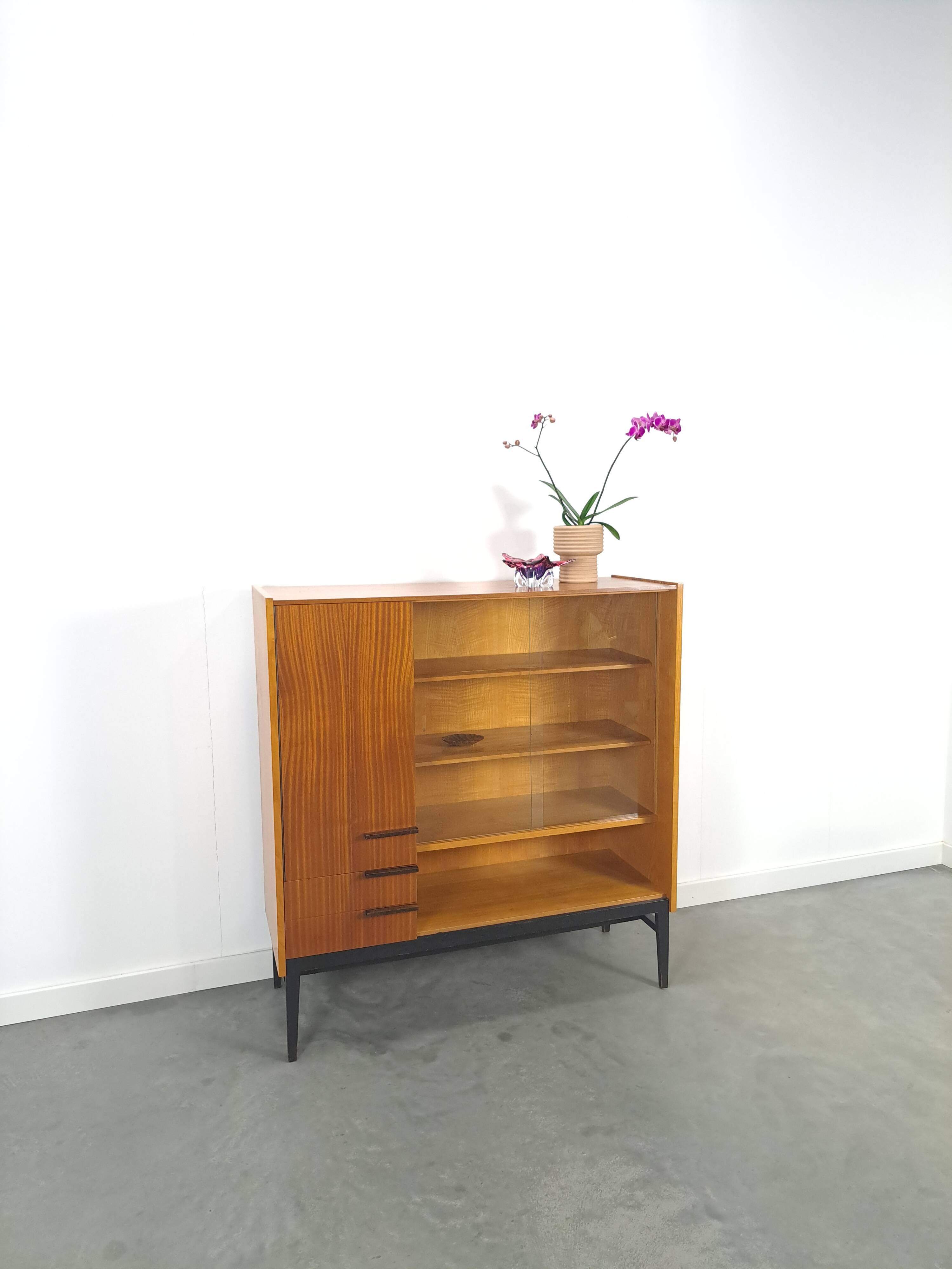 Design Mezulanik showcase with shelves