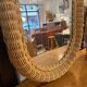 large wicker mirror