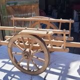 Set of old wooden toys from the farm