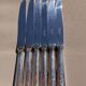 Christofle - Set of 6 Large Table Knives - America Model by Luc Lane