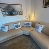 Canapé d’angle Roche Bobois Réflexion en tissu beige