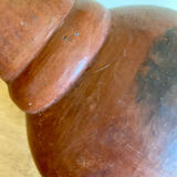 Handmade terracotta sake bottle vase