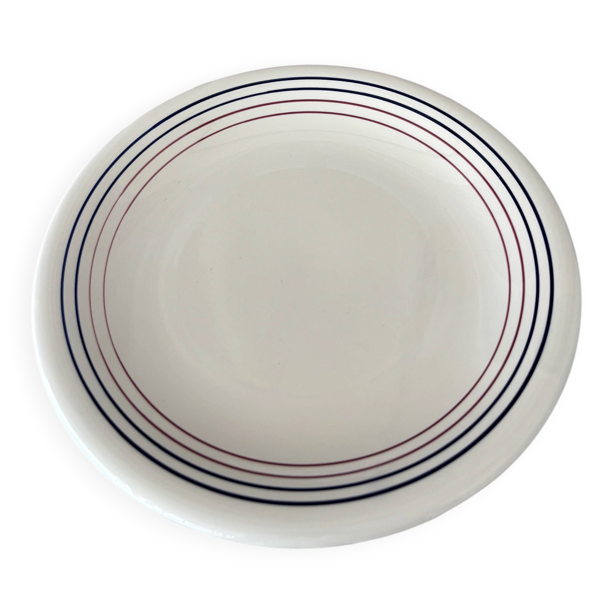 Set of 4 Vintage Primula Dinner Plates – Made in Italy – White Ceramic with