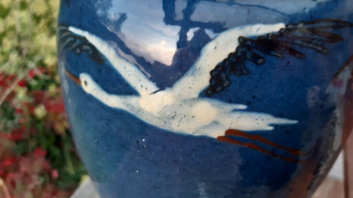Vase Elchinger terre cuite vernissée