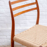 4x Niels O. Møller chair Model 78 in Teak