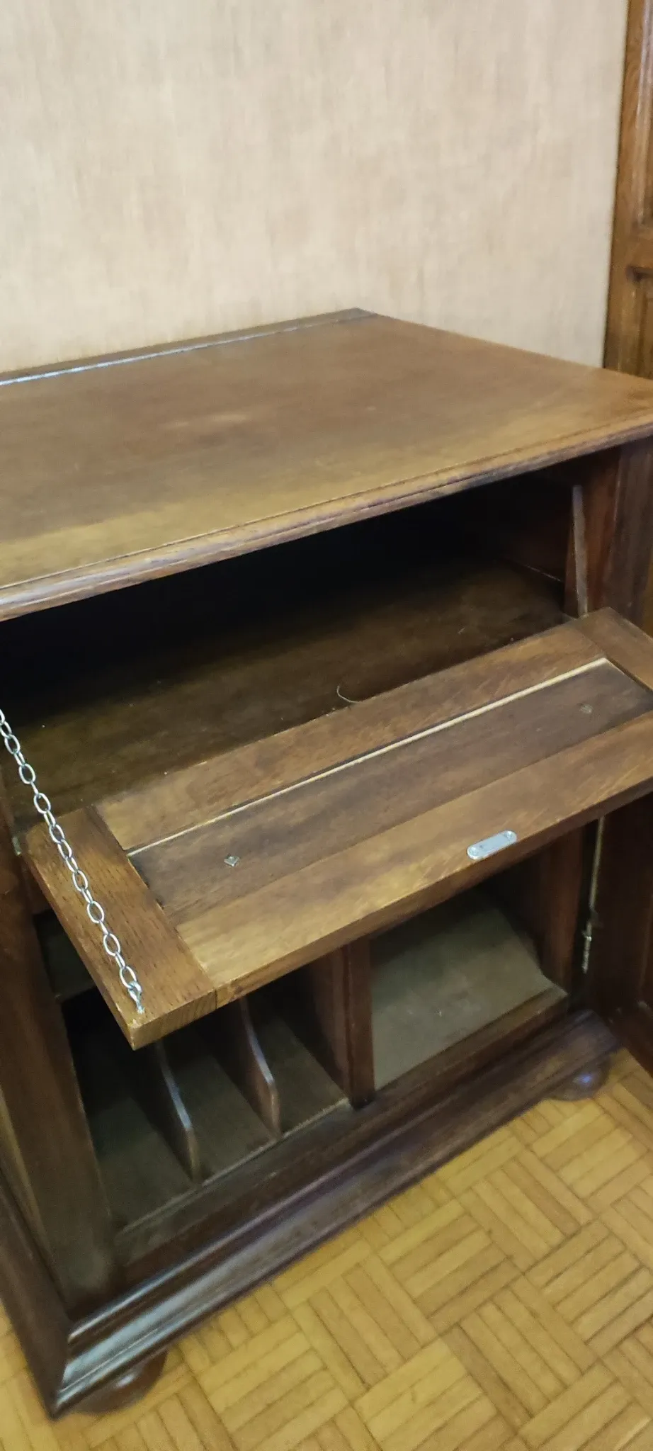 Solid oak furniture for hi-fi system, or other.