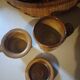 Vintage stoneware herbal tea cup