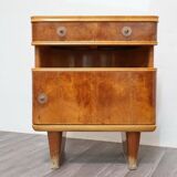 Art Deco Wooden Nightstands, 1940s, Set of 2