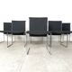 Vintage chrome italian dining chairs, 1970s