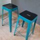 Paire de tabourets de bar industriel