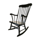 Rocking chair year 60, black wood