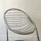 Chromed metal Egg armchair by Gastone Rinaldi, 1970s design chair.
