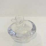 Crystal apple-shaped catchall – Vannes-le-Châtel, 1970s