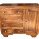 Commode tiroirs et placard années 50