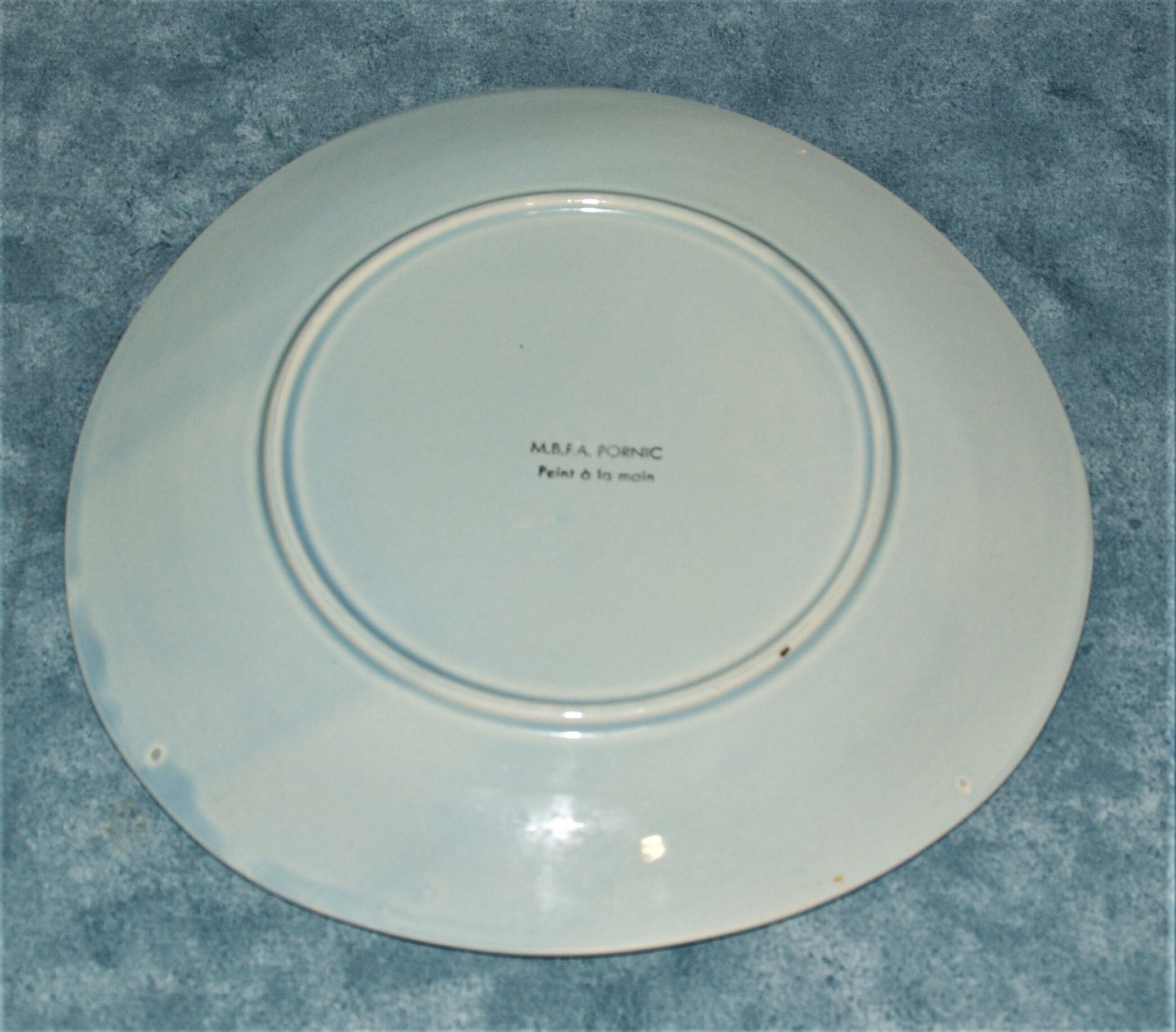 M.B.F.A Pornic - Large plate decorated with lobster