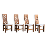 Set of 4 dining chairs by Maison Regain