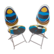 Paire de chaises Haute couture Christian Lacroix