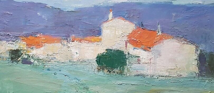 Painting by Nagao Usui "Great Landscape of Provence"