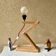 Accordion lamp, vintage Scandinavian design from the 90s, modernist design.