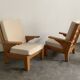 Paire de fauteuils vintage
