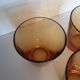 Lot de 3 verres vereco ambre