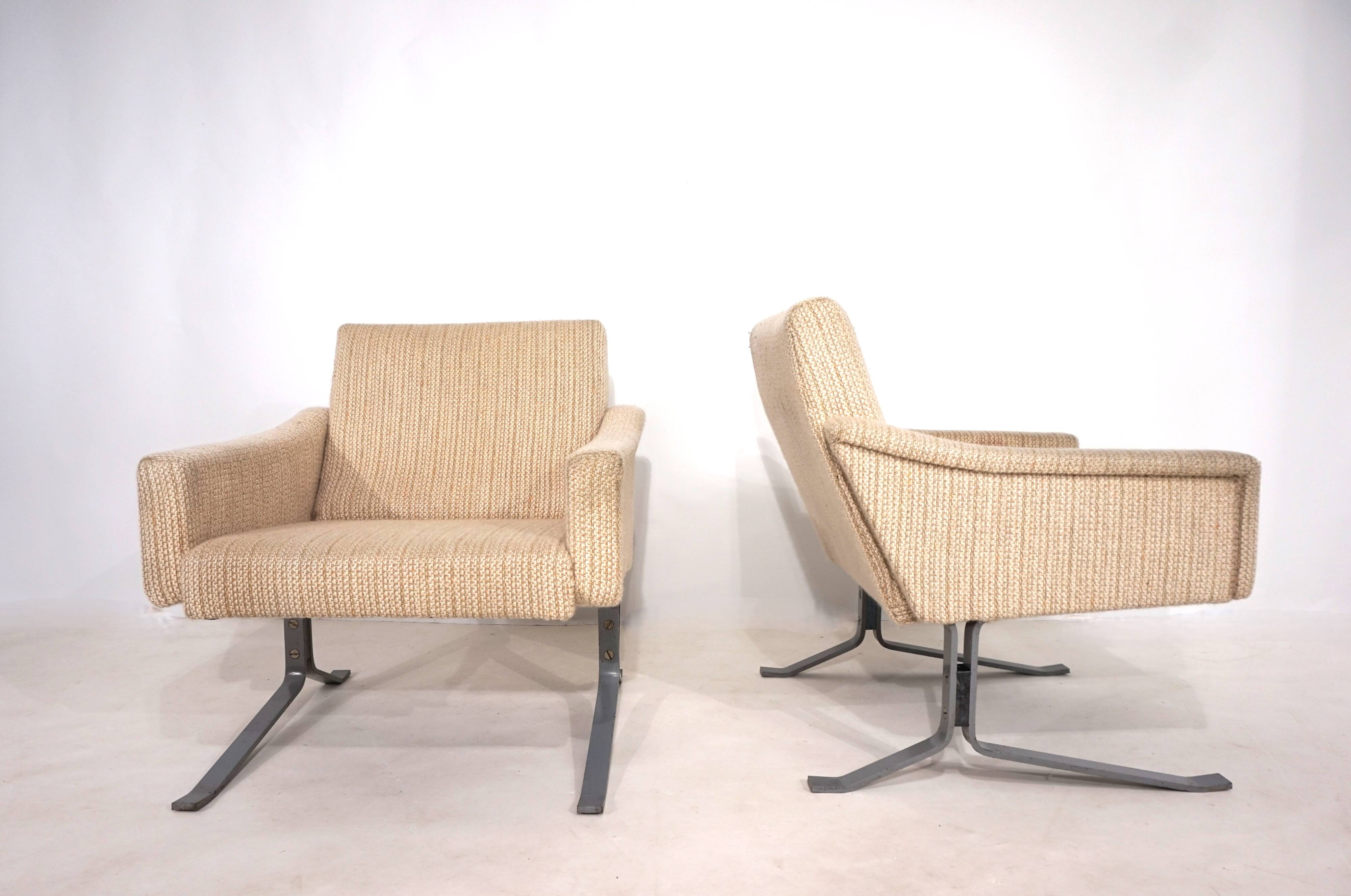 Ensemble de deux chaises longues cantilever Röhl, 1960