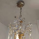 Large 19th century crystal chandelier