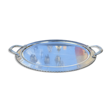 Large tray – Silver-plated metal – Goldsmith Bouillet & Bourdelle