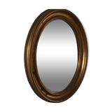 Miroir ovale bombe sorcière ancien