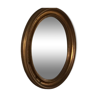 Miroir ovale bombe sorcière ancien