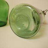 Set of demijohn and green Durfor preserves