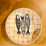 Hand-painted ceramic salad bowl