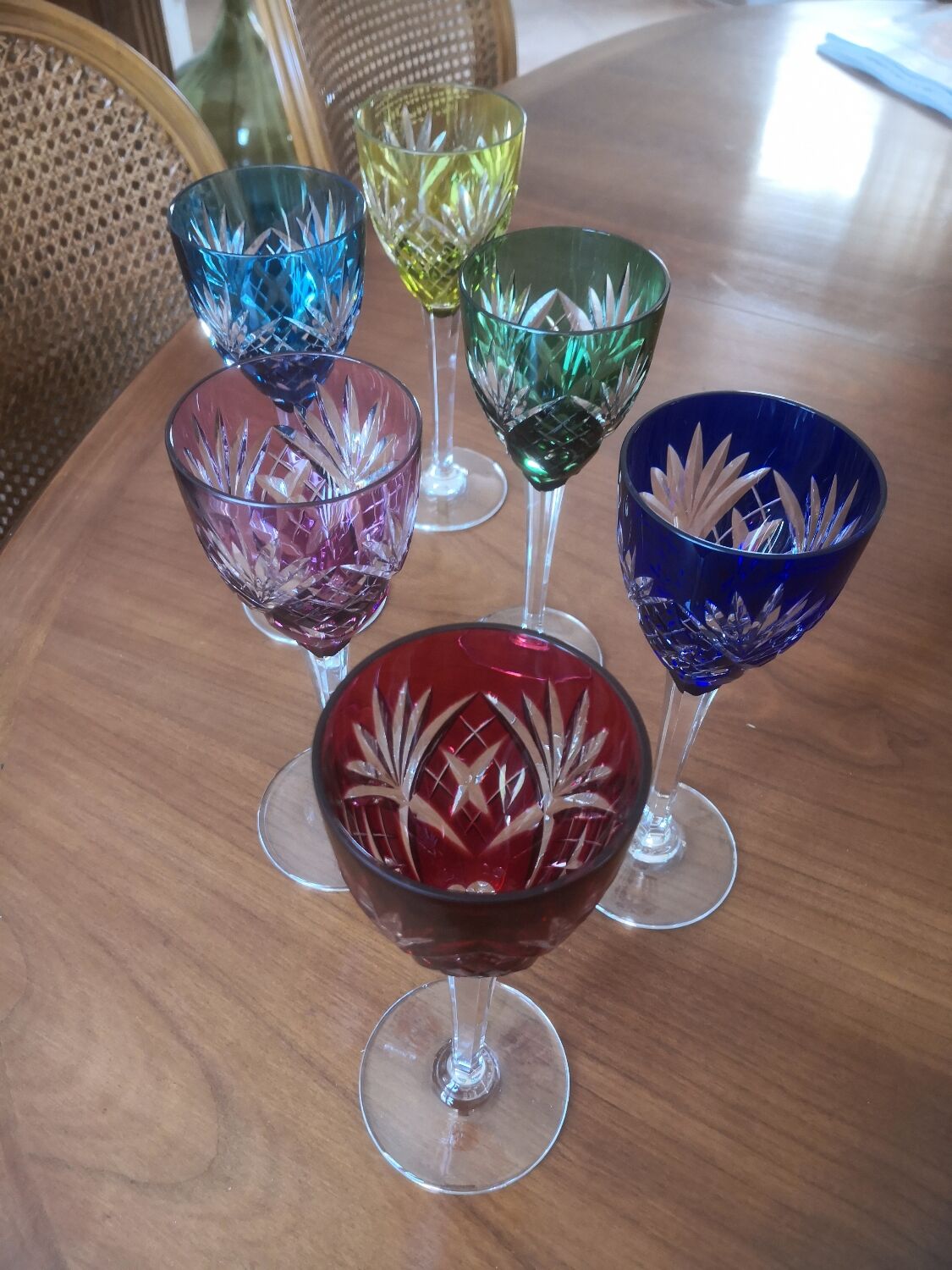 Saint Louis wine glasses, Chantilly model