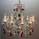 Murano Glass Fruit Crystal Beaded Chandelier, Italy, 1960s