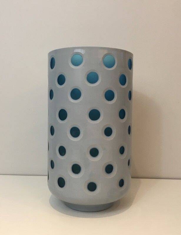 Vase design en verre overlay