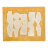 tableau abstrait sur panneau B84  signé Eawy