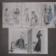 Lot de 5 publicités de mode années 40'
