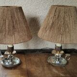 Pair of candlestick lamps