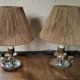 Paire de lampes bougeoirs