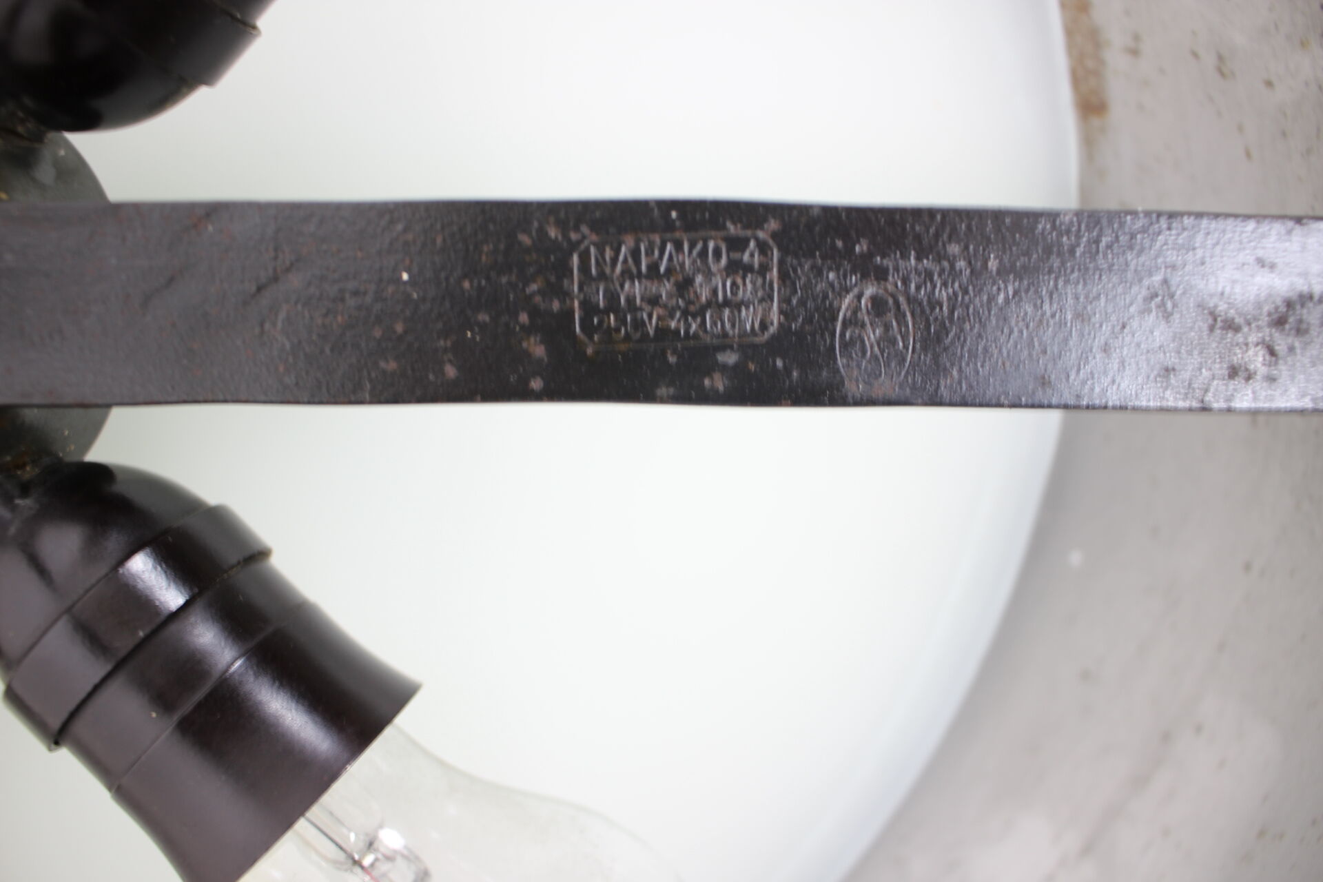 Functionalist chrome Pendant UFO by Josef Hurka for Napako, 1930s