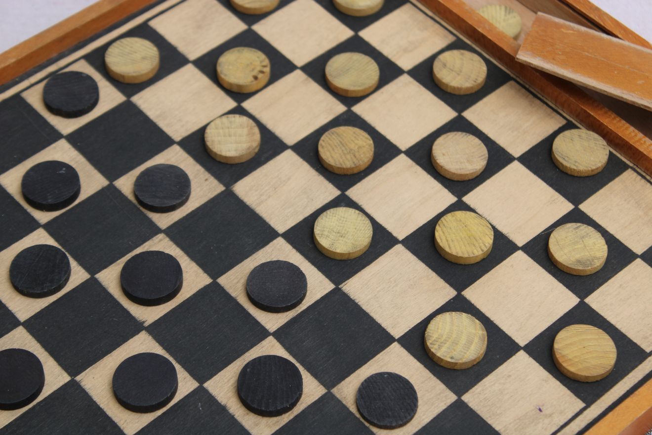 Old checkers game