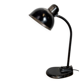 Black Industrial Bauhaus Table Lamp, 1930s