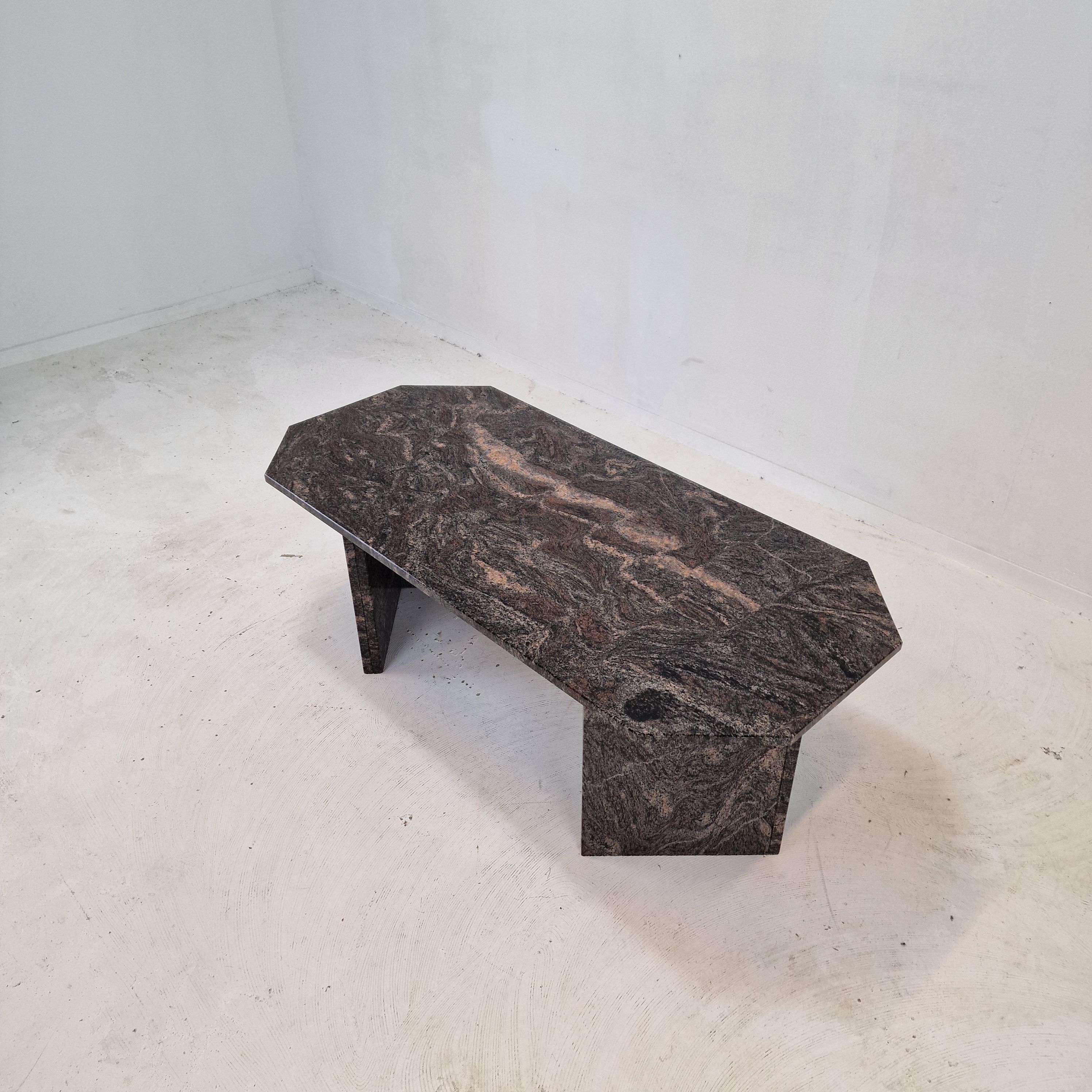 Coffee table in granite, 1980s